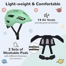 Toddler/Kids Bike Helmet, Adjustable and Multi-Sport, from Infant to Schoolchild, 2 Sizes by TinyTreasures Baby Boutique