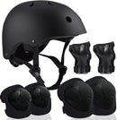 Adjustable Helmet for Ages 3-16 Kids Toddler Boys Girls Youth,Protective Gear with Elbow Knee Wrist Pads for Multi-Sports Skateboarding Bike Riding Scooter Inline skatings Longboard Roller Skate by TinyTreasures Baby Boutique
