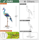 Nacome Metal Peacock Statues for Garden Decor: Outdoor Sculptures Clearance Lawn Ornaments for Patio Balcony Front Backyard - Unique Gifts for Grandma Mom by GreenHaven Gardens