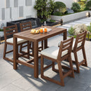 Patio Bar Set With Ergonomic Chairs by HouseOfZazla