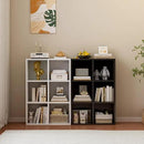 6-Cube Storage Shelf Bookcase - Wooden 3-Tier Floor Standing Open Bookshelf for Home and Office, Display Cabinet, Black by CozyNest Decor