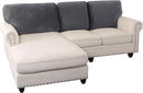 PrinceDeco Sectional Couch Covers Velvet Cushion Covers for Sectional Couch Cushion Covers for Sectional Sofa Separate Sectional Sofa Slipcovers Washable(1 Chaise Back+ 2 Sofa Back,Grey) by CozyNest Decor