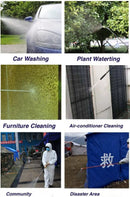 2 Gallon Garden Sprayer, 304 Stainless Steel Chemical Sprayer, Hand Pump Sprayer, with Pressure Gauge, Adjustable Nozzle, 20" Sprayer Wand, 3.3ft Hose & Safety Valve by GreenHaven Gardens