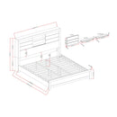 Soluto - Bed With Bookcase Headboard by HouseOfZazla