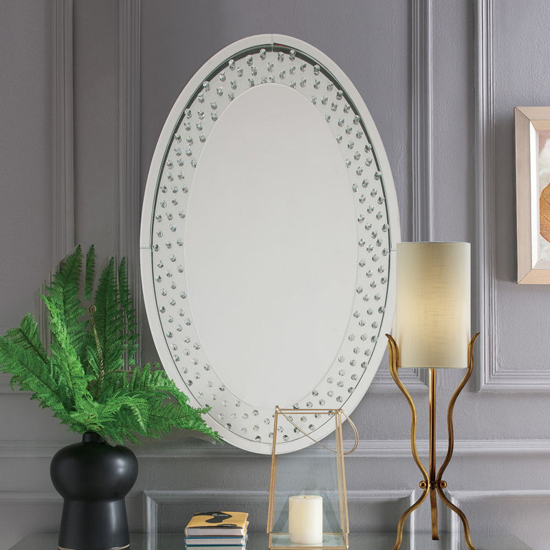 Nysa - Accent Decor - Mirrored & Faux Crystals, photo 4 of 6