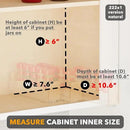 SpaceAid Bamboo Pull Out Spice Rack Organizer for Cabinet, Heavy Duty Slide Out Seasoning Kitchen Pantry Sliding Vertical Organization, 7.6" Wide, 3 Drawers(2" Wide), 1-Tier, Natural by CozyNest Decor