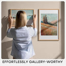 Homeforia 11x14 Picture Frame Wood, High End Natural Oak 11x14 Light Wooden Poster Frames with Mat 8x10, 11 x 14 Frames Matted to 8 x 10 Photo, 14x11 Hanging Frames, Tempered Glass, Wall Kit, Set of 1 by CozyNest Decor