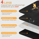 Under Grill Mat for Outdoor Grilling, 60 x 48 inches Double-Sided Fireproof Waterproof BBQ Protector for Deck and Patio Under Grill Mat for Outdoor BBQ by GreenHaven Gardens