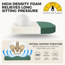 downluxe Indoor Chair Cushions for Dining Chairs, Soft and Comfortable Textured Foam Kitchen Chair Pads with Ties and Non-Slip Backing, 16" x 16" x 2", Dark Green, 6 Pack by CozyNest Decor