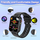 Vakzovy Kids Smart Watch for Kids with 26 Puzzle Games HD Camera MP3 Player Audiobook Video Pedometer Habit Tracking Learn Card Christmas Kid Smart Watch Boys Gift for 5-12 Year Old Toys by TinyTreasures Baby Boutique