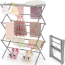 APEXCHASER Clothes Drying Rack, 3-Tier Laundry Drying Rack for Clothes, Expandable Metal Clothing Dryer, Collapsible Towel Rack, Air Drying Rack, Grey by TinyTreasures Baby Boutique