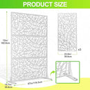 Outdoor Privacy Screen,72" H×47" W Metal Privacy Screen, Freestanding Privacy Fence Panels for Patio by GreenHaven Gardens