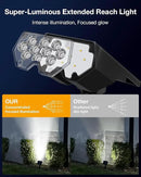 Solar Power Spotlight Outdoor Waterproof Landscape LED Accent Lighting for Yard, Tree, Plants, Walls, Path, Garden, Statues, Adjustable Brightness,Dusk to Dawn Long Lasting 4 Pack Cool White by GreenHaven Gardens