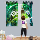Gaming Blackout Curtains for Boys - 2Pcs Game Windows Curtain Panels for Boys Bedroom Green Gaming Console Curtains for Teens Boys Kids Room Decor Grommet Top, 82 in x 63 in by TinyTreasures Baby Boutique