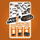WORX 40V 17" Cordless Lawn Mower for Small Yards, 2-in-1 Electric Mower Cuts Quiet, Compact & Lightweight Push Lawn Mower with 7-Position Height Adjustment – 2 Batteries & Charger Included by GreenHaven Gardens