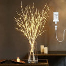 Fudios Lighted Branches 150 LED Fairy Lights with Timer 32in Plug in, Electric Lit White Birch Twigs for Vase Christmas Inside Outside Decor 1 Set by CozyNest Decor
