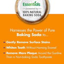 ARM & HAMMER Essentials Fluoride-Free Toothpaste Whiten + Activated Charcoal-4 Pack of 4.3oz Tubes, Clean Mint- 100% Natural Baking Soda by CozyNest Decor