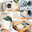 4Pcs Large Cotton Mesh Laundry Bags for Delicates,Breathable Mesh Garment Bag for Washing Machine,Travel Wash Bags with Zipper for Bras,Underwear,Socks,Clothes,Laundry Dorm Room Essentials(L) by TinyTreasures Baby Boutique