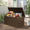 Domi 100-Gallon Outdoor Storage Box – Waterproof, Lockable Storage Cabinet for Patio Furniture, Garden Tools & Pool Supplies – Large Metal Storage for Cushions, Toys & More by GreenHaven Gardens
