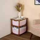 Large Storage Baskets for Organizing, Closet Shelf Baskets for Clothes Blanket Towels, Baby Nursery, Toy Bins Box, Woven Rope Baskets, 17 x 13 x 7.5”, 4 Packs Woven Pink by CozyNest Decor