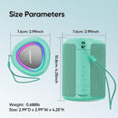 Portable Bluetooth Speaker with Lights, Stocking Stuffers, Powerful Crystal Clear Sound, IPX5 Waterproof, All Day Playtime, BT 5.3, TWS Paring, Small Wireless Speaker for Outdoor, White Elephant Gifts by TinyTreasures Baby Boutique