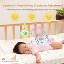 White Noise Machine Portable Sound Machine with 22 Soothing Sounds for Kids Adults, 4 Modes Night Light,3 Sleep Timer,Sound Therapy for Home Office Travel,Green by TinyTreasures Baby Boutique