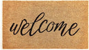 KANKUN Coco Coir Door Mat with Heavy Duty Backing, Welcome Doormat (17" x 30"), Doormat Entrance (Welcome3) by CozyNest Decor