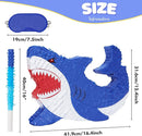 WERNNSAI Shark Piñata - Ocean Shark Birthday Party Decorations Kids Boys Pinata with Blindfold and Bat for Under the Sea Party Supplies Baby Shower Birthday Game Set by TinyTreasures Baby Boutique