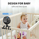 AMACOOL Battery Operated Stroller Fan Flexible Tripod Clip On Fan with 3 Speeds and Rotatable Handheld Personal Fans for Car Seat Crib Bike Treadmill (Black) by TinyTreasures Baby Boutique