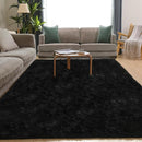 Black Rug, 4x5.8 Area Rugs for Living Room, Soft Plush Area Rugs for Bedroom, Non-Slip Indoor Carpet for Nursery, Study Room, Playroom by TinyTreasures Baby Boutique