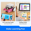 Makeblock mBot Robot Kit, STEM Projects for Kids Ages 8-12 Learn to Code with Scratch Arduino, Robot Kit for Kids, Computer Programming for Beginners Gift for Boys and Girls 8 Pink by TinyTreasures Baby Boutique