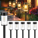Woolmug Solar Pathway Lights, 6 Pack LED Solar Light Outdoor Waterproof, Auto On/Off Path Lights for Walkway Outside Yard Lawn Sidewalk(Warm White) by GreenHaven Gardens