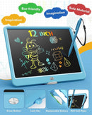 KOKODI LCD Writing Tablet, 12 Inch Colorful Toddler Doodle Board Drawing Tablet, Erasable Reusable Electronic Drawing Pads, Educational and Learning Toy for 3-6 Years Old Boy and Girls(Blue) by TinyTreasures Baby Boutique