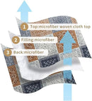 NEWLAKE Quilt Bedspread Sets-Color Block Pattern Reversible Coverlet Set,Queen Size by CozyNest Decor