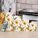 Ystardream Sunflower Hummingbird Flameless Candles with Timer Led Candles Flickering 4 Candle Sets for Home Decor,18 Key Remote Control，Dancing Flame, True Wax, Battery Powered. by GreenHaven Gardens