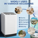 Nictemaw Portable Washing Machine, 20Lbs Capacity Full-Automatic Portable Washer Machine, 2.8Cu.ft Washer and Dryer Combo with 10 Programs 8 Water Levels for Apartment, Dorms, RV by CozyNest Decor