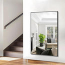 40x60inch Black Bathroom Mirror, Black Rectangle Mirror with Frame, Large Rectangular Wall Mirrors for Bathroom, Living Room, Hair Salon, Big Farmhouse Mirror Hang Horizontal/Vertical by CozyNest Decor
