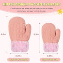 Winter Mittens Gloves Beanie Hat Set for Kids Baby Toddler Children, Thick Warm Knit Fleece Lined Thermal Set for Boys Girls by TinyTreasures Baby Boutique