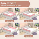 Bed Rail Bumpers for Toddlers, for Elderly Adults Safety, Adjustable Bed Side Guard Rails for Kids, Twin, Bunk, Queen & King Full Size Beds（Pink, 2 Packs） by TinyTreasures Baby Boutique