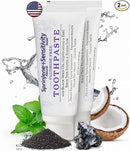 SprinJene Fluoride Free Toothpaste for Sensitive Teeth & Gum Fresh Breath Helps Dry Mouth Natural Non Fluoride Toothpaste for Adult SLS Free, Toxic Preservative Free with Black Seed Oil & Zinc 2 Pack by CozyNest Decor