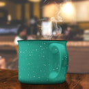 DISCOUNT PROMOS Ceramic Campfire Coffee Mugs 13 oz. Set of 10, Bulk Pack - Perfect for Tea, Espresso, Cappuccino, Hot Cocoa - Mint by TinyTreasures Baby Boutique