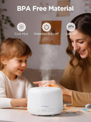 InnoGear 500ml Essential Oil Diffuser with Remote Control, Premium Ultrasonic Aromatherapy Diffusers Scent Humidifier Vaporizer Auto-Off Timer for Large Room Home, Basic White by CozyNest Decor