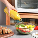 Sweejar Large Ceramic Olive Oil Dispenser Bottle, Opaque Oil Cruet Protects Oil to Reduce Oxidation, Suitable for Storage Oil, Vinegar, Soy Sauce & Other Liquids, Pack of 1, 24 Fl Oz (Yellow) by CozyNest Decor