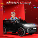 Hetoy Kids Ride On Car with Remote, Licensed Land Rover Kids Electric Car, Ride On Toys for Kids 3-8 with Mp3 Player, Rocking, Pull Rod, Black by TinyTreasures Baby Boutique