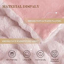 Latepis Faux Fur Twin Blanket Plush Light Pink 60x80 Inch Cute Fluffy Warm Bubble Blankets for Couch Bedroom Soft Blankets for All Seasons Cozy Blanket for Woman Gift, 860gsm by CozyNest Decor