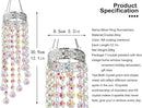 Crystal Suncatcher Chandelier Wind Chime, Crystal Prisms Balls Beads Pendant, Rainbow Maker Window Indoor Sun Catcher by GreenHaven Gardens