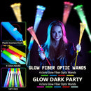 OceanWings Glow Fiber Optic Wands,Halloween Glow Sticks Bulk Party Pack,Glow in the dark Party Supplies Favor Flashing Light Up Sticks for Birthday Holiday Party Wedding Halloween Christmas(72) by TinyTreasures Baby Boutique