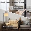 Floor Lamp, LED Floor Lamp with APP & Remote & Touch Control, Stepless Color Temperatures and Brightness, Tall Standing Lamp with Pleated Lampshade for Living Room, Bedroom, Office(Black Nickel) by CozyNest Decor