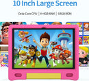 JREN Kids Table 10.1" ｜Android 14 Tablet for Kids｜64GB Storage｜Octa-Core｜WiFi ｜Cameras｜Parental Control｜Kids Content｜Case Included Great Gift for Children Ages 3-12 Years Old Pink by TinyTreasures Baby Boutique