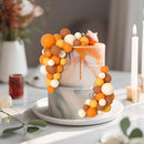 75 Pieces Cake Balls Topper Decorations Foam Cupcake Topper Mini Balloon Cake Topper Balls Cake Picks for Cake Deco Birthday Party Wedding（Orange Khaki Series） by TinyTreasures Baby Boutique
